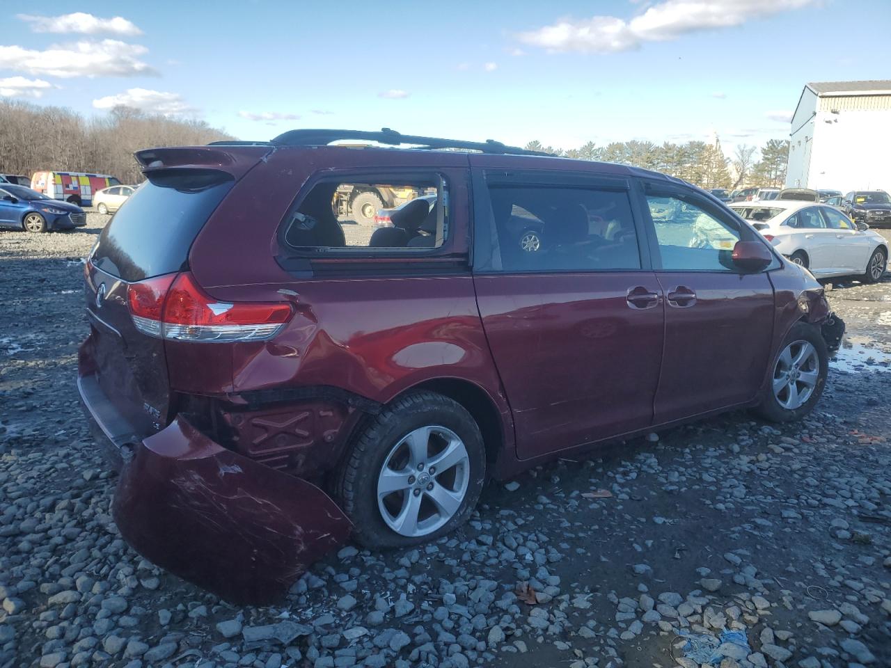 2011 Toyota Sienna VIN 5TDKK3DC8BS084500 Copart auction photo, all over damage thumbnail 3