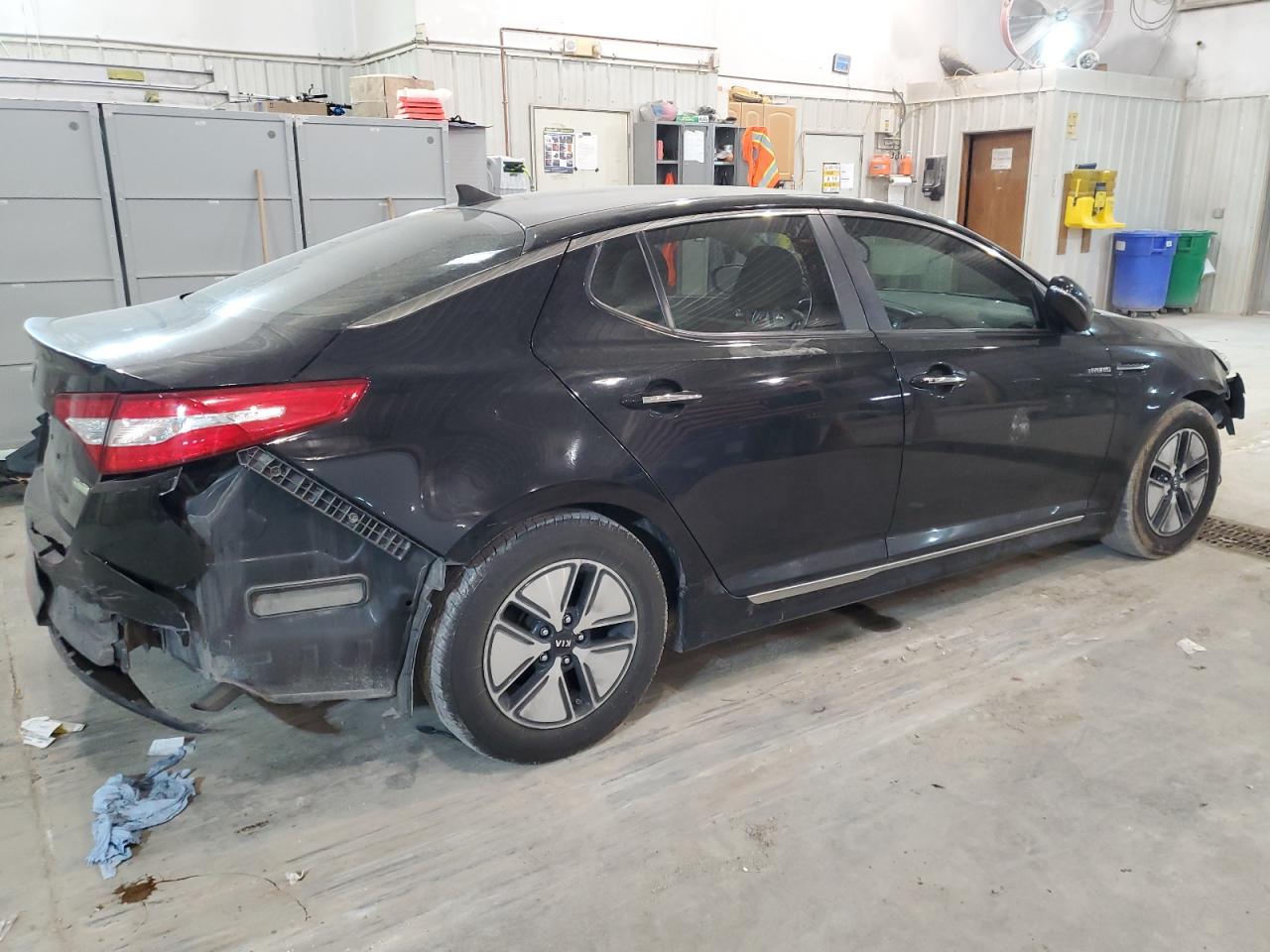2013 KIA Optima VIN KNAGM4ADXD5061793 Copart auction photo, all over / undercarriage damage thumbnail 3