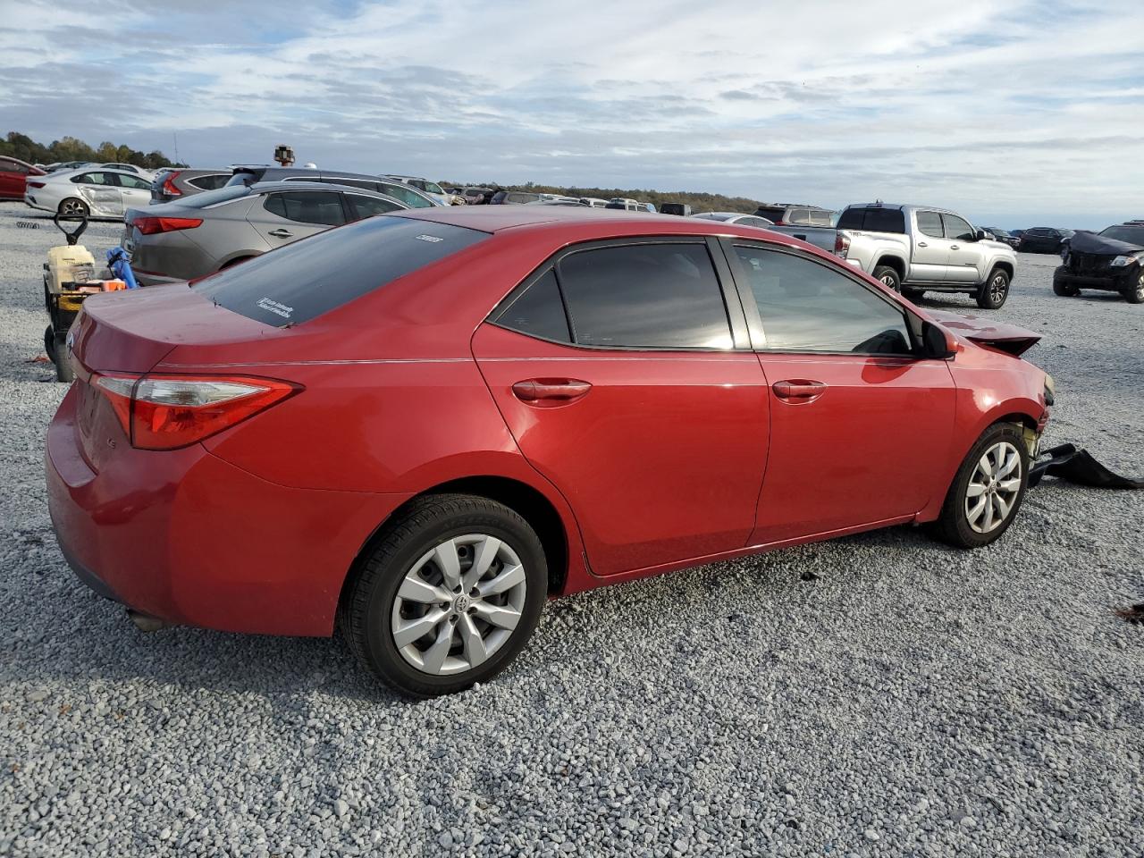 2015 Toyota Corolla VIN 2T1BURHE1FC253862 Copart auction photo, front end damage thumbnail 3