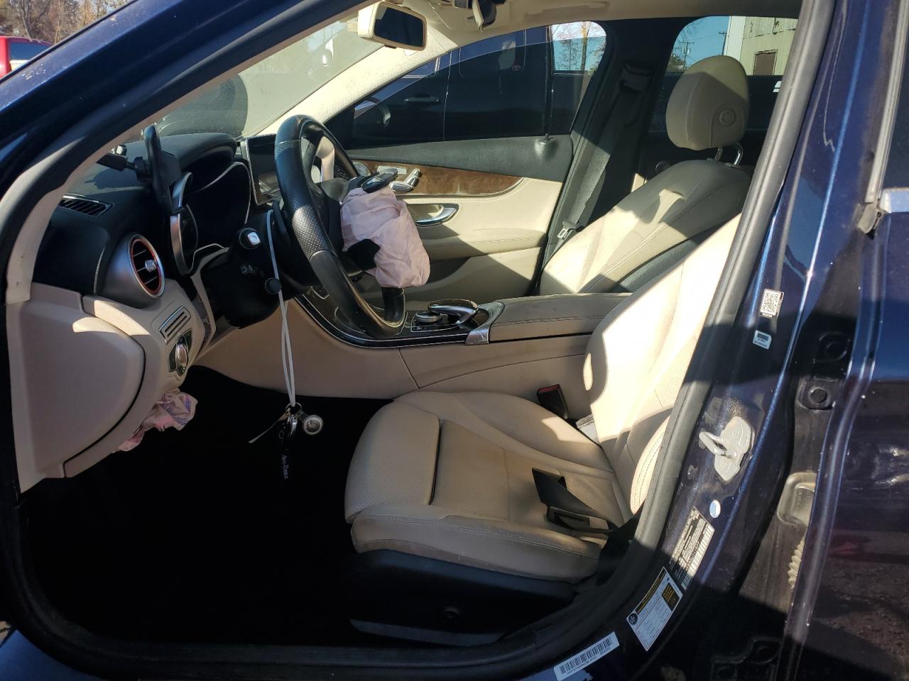 2016 Mercedes-Benz C-klasse VIN 55SWF4KB9GU111977 Copart auction photo, front end / side damage thumbnail 15