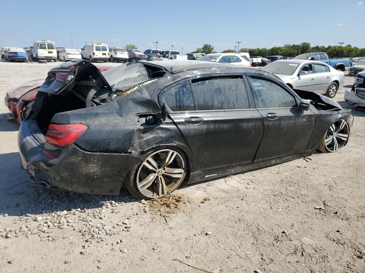 2017 BMW 7er VIN WBA7F2C56HG422466 Copart auction photo, rear end / front end damage thumbnail 3