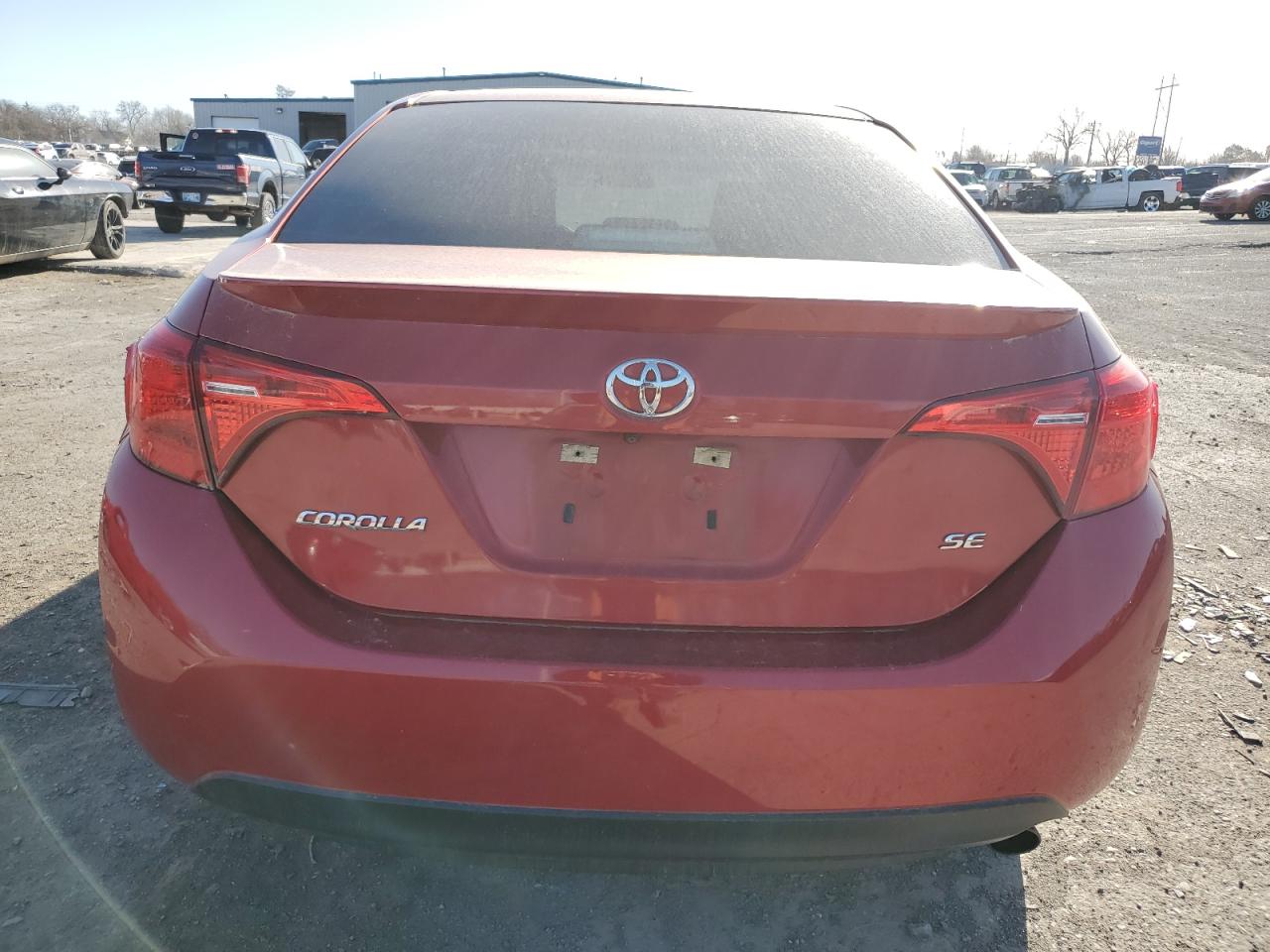 2017 Toyota Corolla VIN 5YFBURHE5HP580297 Copart auction photo, front end / side damage thumbnail 6
