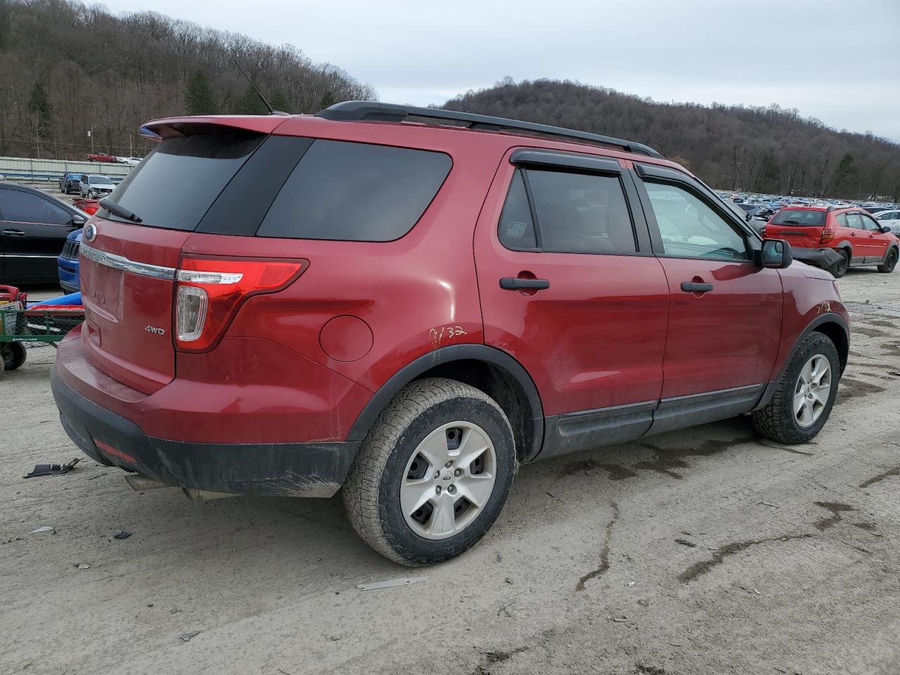 2013 Ford Explorer VIN 1FM5K8B83DGB74994 Copart auction photo, rear end damage thumbnail 3