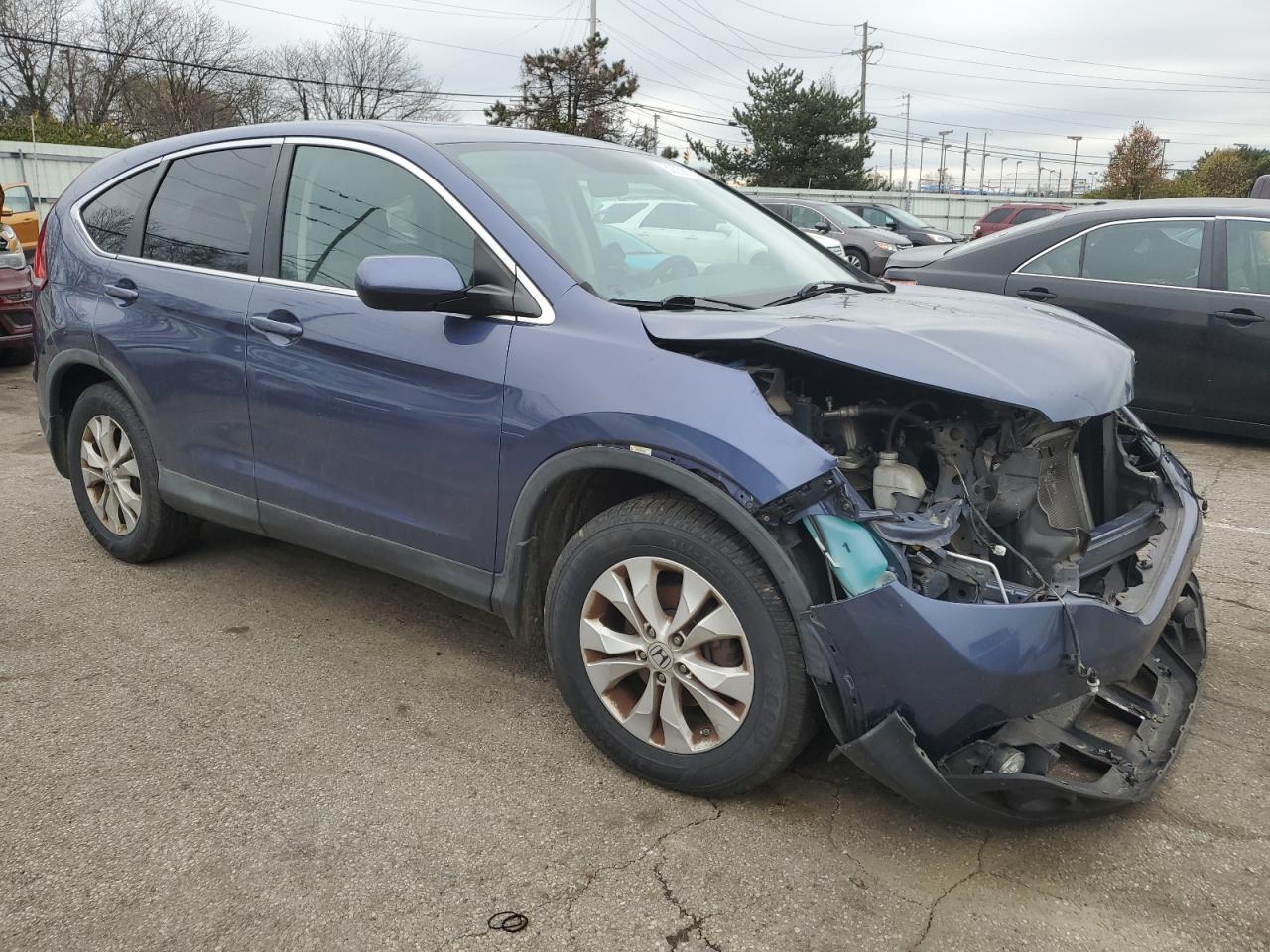 2013 Honda CR-V VIN 2HKRM4H55DH660160 Copart auction photo, front end damage thumbnail 4