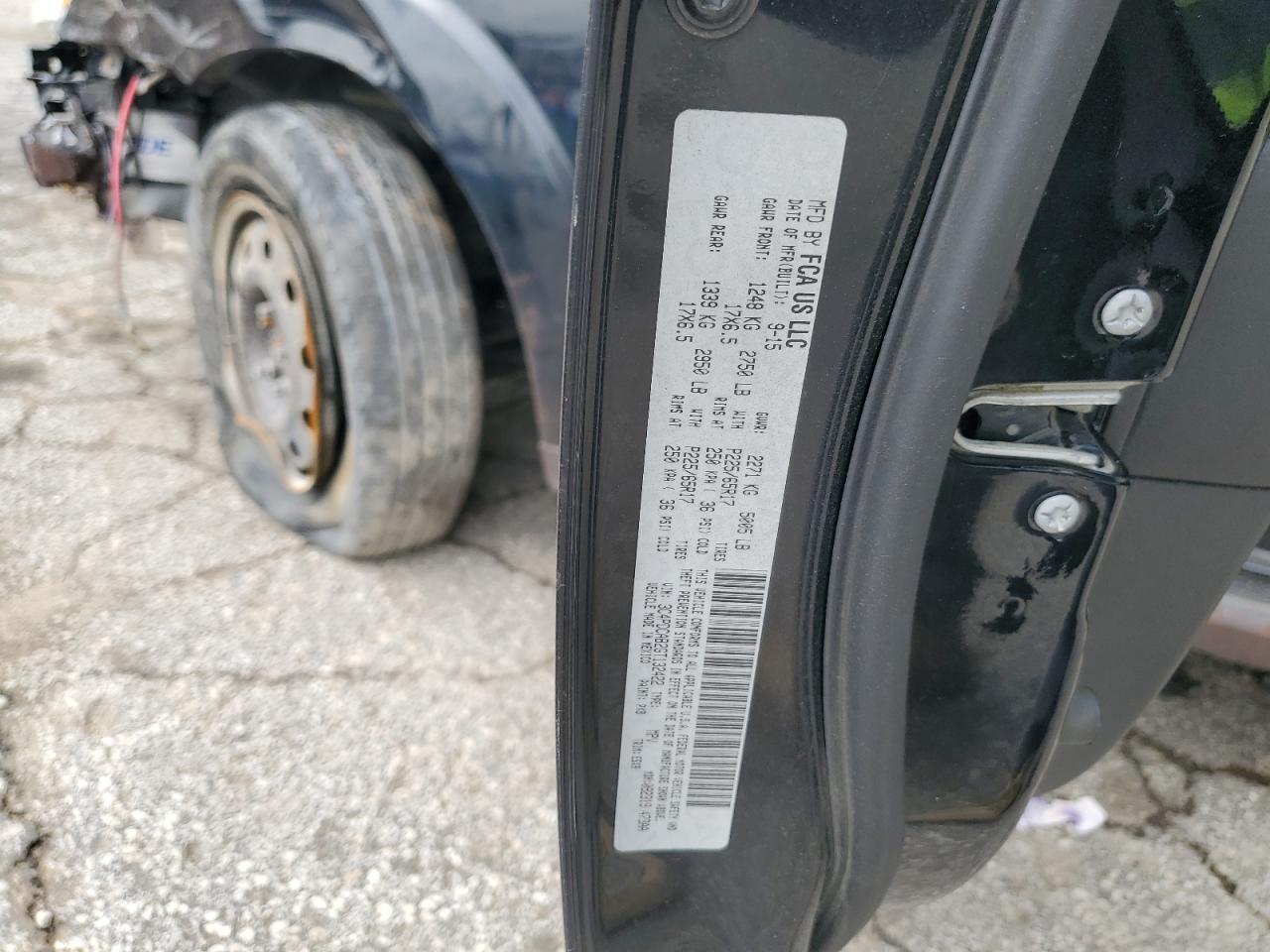 2016 Dodge Journey VIN 3C4PDCAB2GT132422 Copart auction photo, front end / rear end damage thumbnail 13