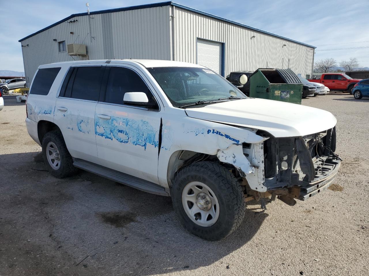 2015 Chevrolet Tahoe VIN 1GNSK3EC4FR278130 Copart auction photo, front end damage thumbnail 4