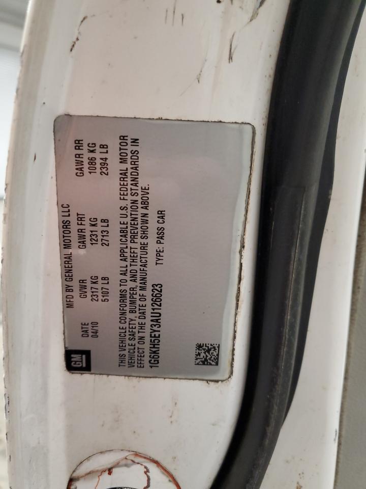 2010 Cadillac DTS VIN 1G6KH5EY3AU126623 Copart auction photo, rear end / all over damage thumbnail 12
