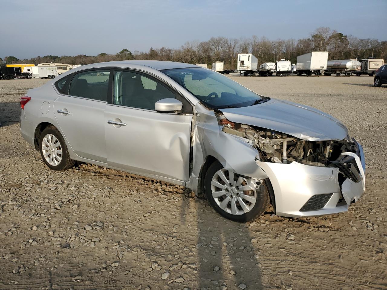 2019 Nissan Sentra VIN 3N1AB7AP0KY335077 Copart auction photo, all over damage thumbnail 4