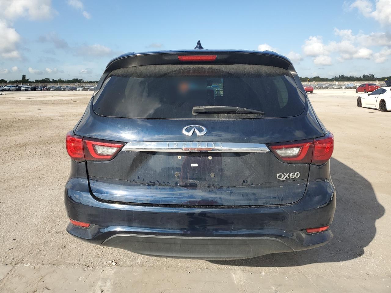 2020 Infiniti QX60 VIN 5N1DL0MN4LC533773 Copart auction photo, front end / side damage thumbnail 6