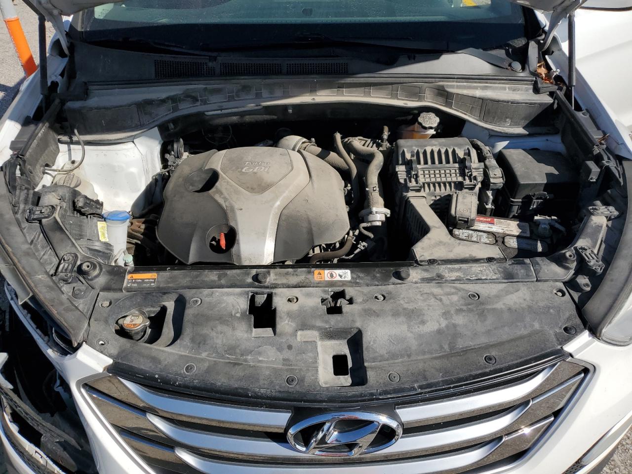 2015 Hyundai Santa Fe VIN 5XYZW4LA8FG266936 Copart auction photo, front end damage thumbnail 13