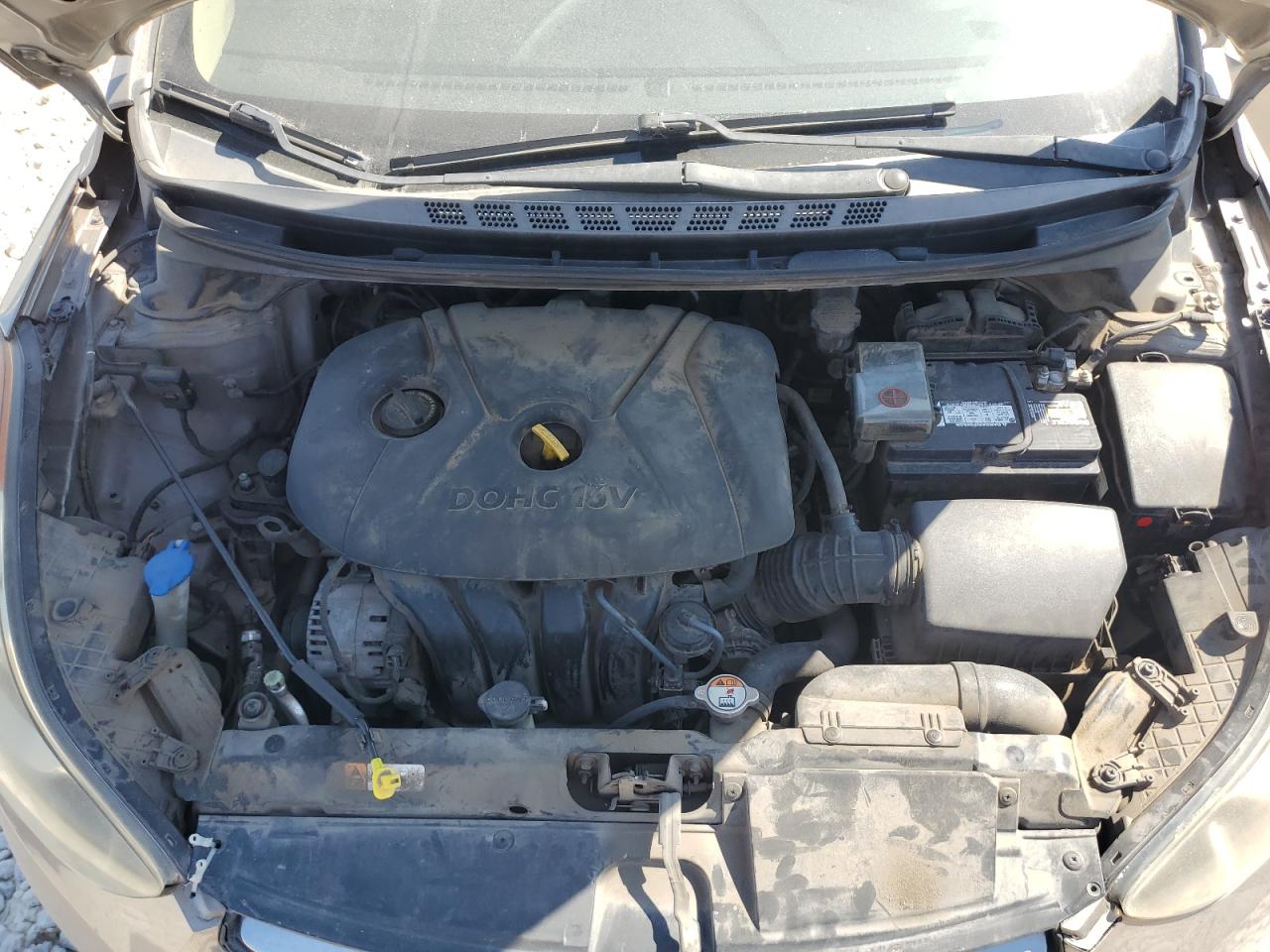 2013 Hyundai Elantra VIN 5NPDH4AE8DH435742 Copart auction photo, mechanical / side damage thumbnail 11
