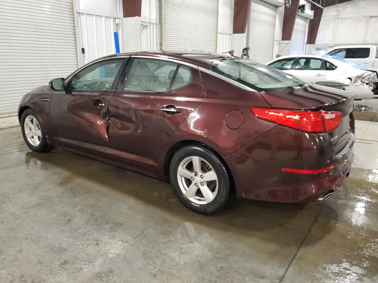 2015 KIA Optima VIN 5XXGM4A7XFG484773 Copart auction photo, front end / side damage thumbnail 2