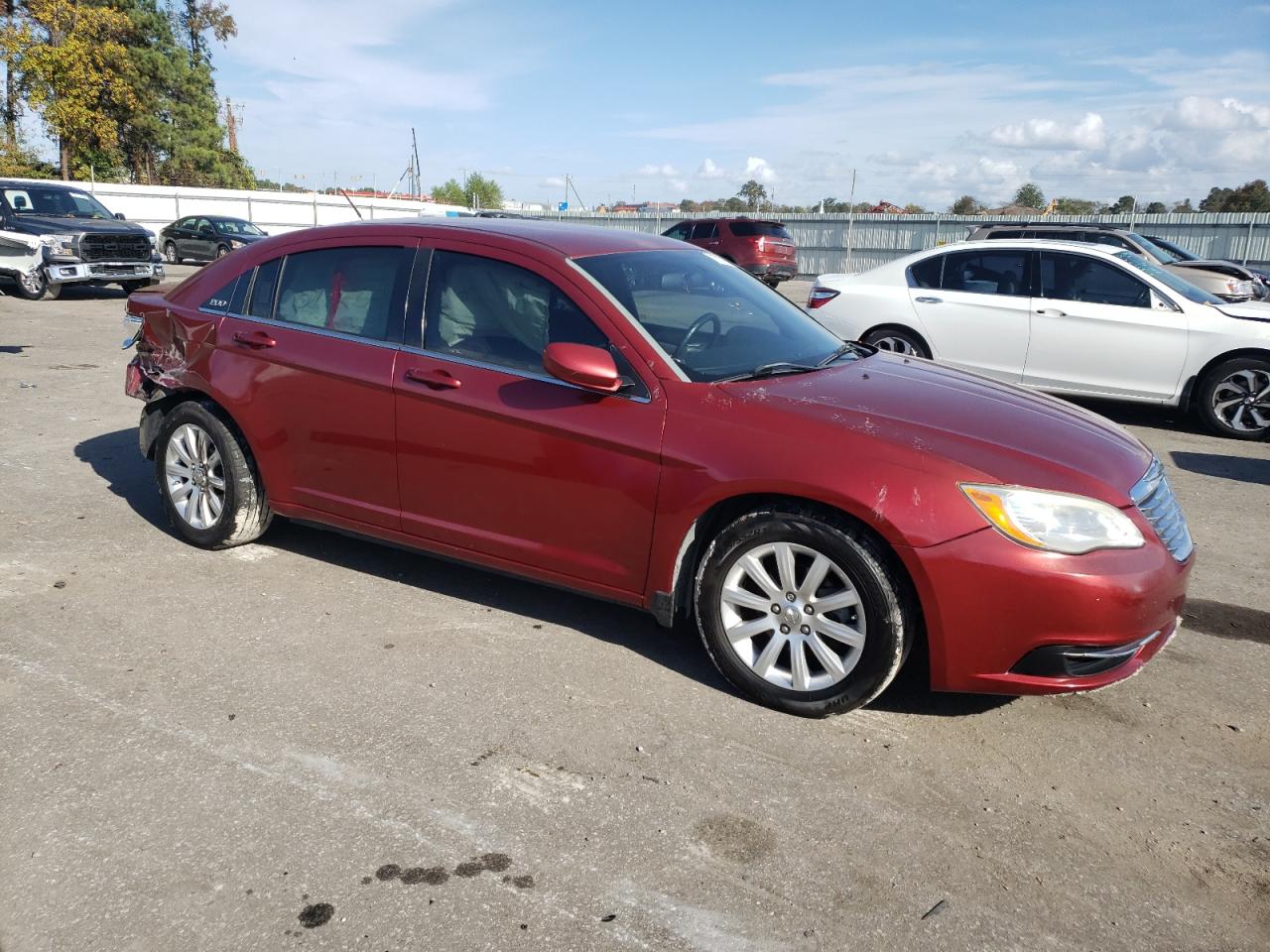 2014 Chrysler 200 VIN 1C3CCBBG8EN114143 Copart auction photo, all over damage thumbnail 4