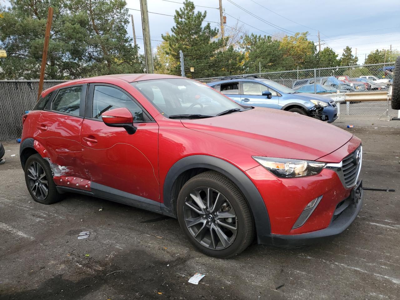 2017 Mazda CX-3 VIN JM1DKFC76H0162248 Copart auction photo, side damage thumbnail 4