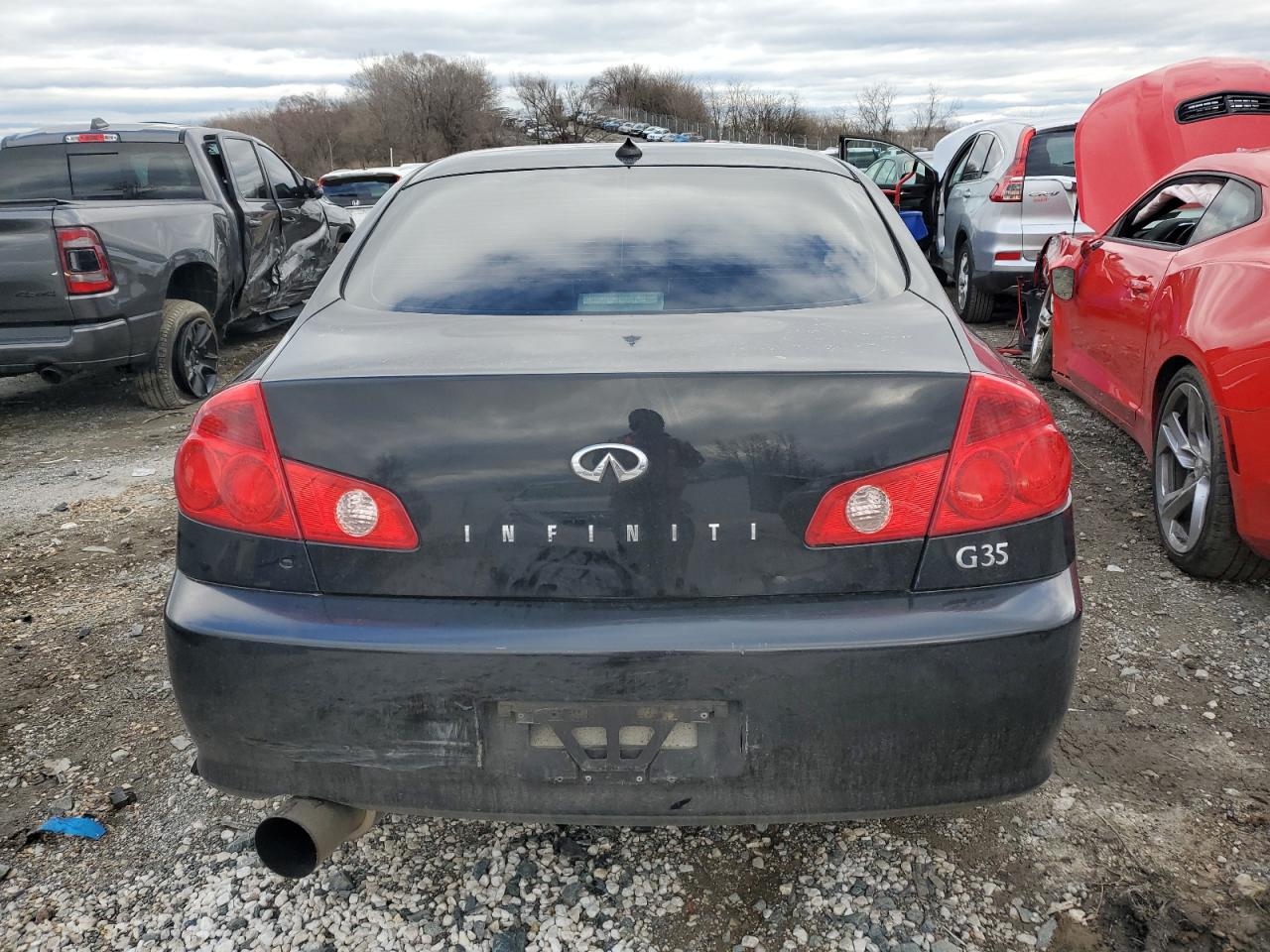 2006 Infiniti G VIN JNKCV51E46M515816 Copart auction photo, front end / side damage thumbnail 6