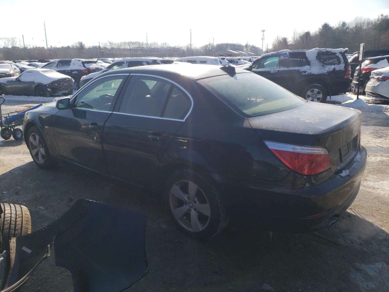 2008 BMW 5er VIN WBANV13538CZ55922 Copart auction photo, front end damage thumbnail 2