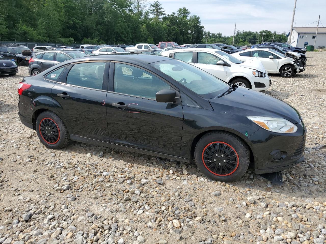 2013 Ford Focus VIN 1FADP3E23DL239884 Copart auction photo, front end damage thumbnail 4