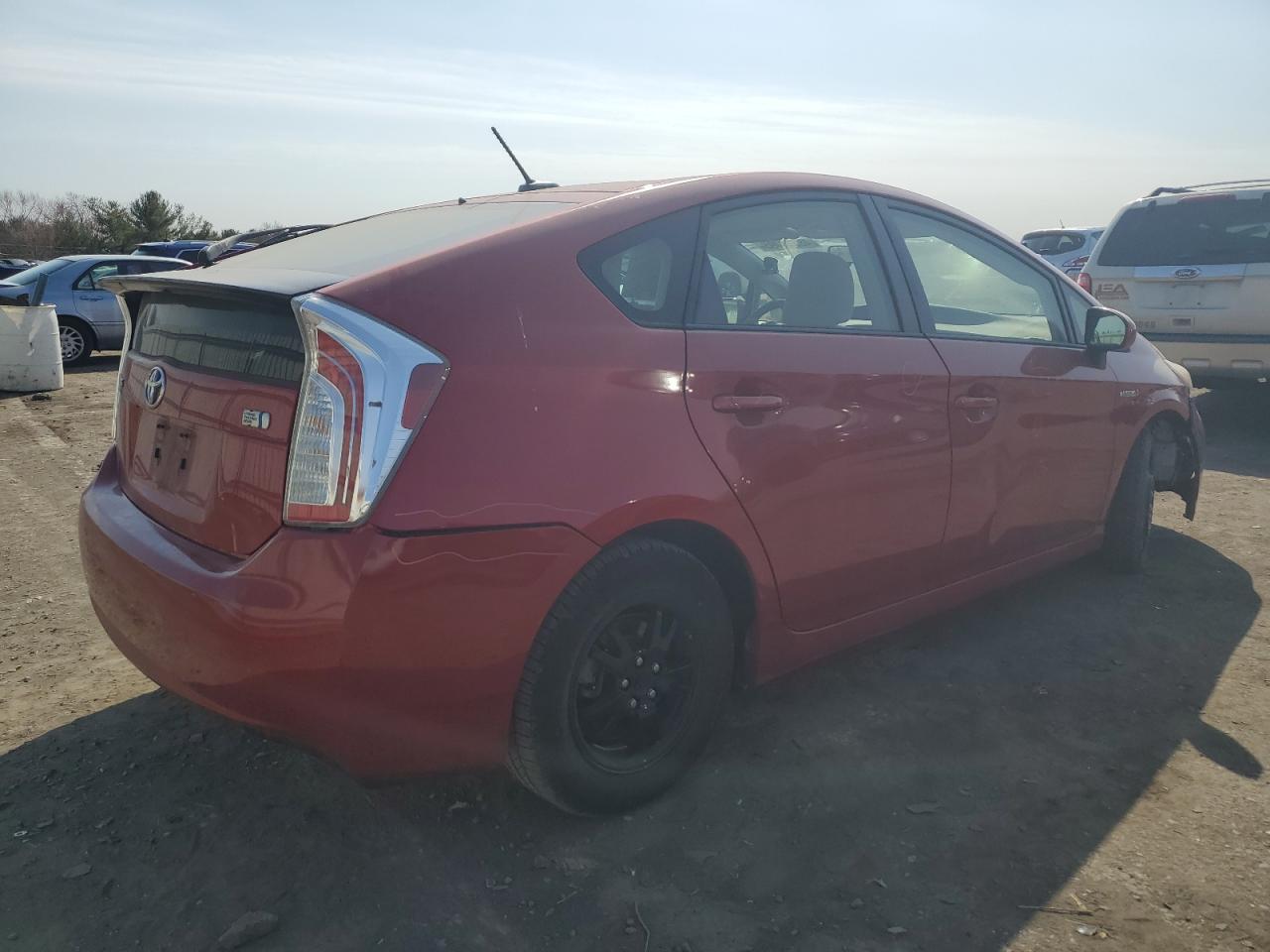 2013 Toyota Prius VIN JTDKN3DU9D0350449 Copart auction photo, undercarriage damage thumbnail 3