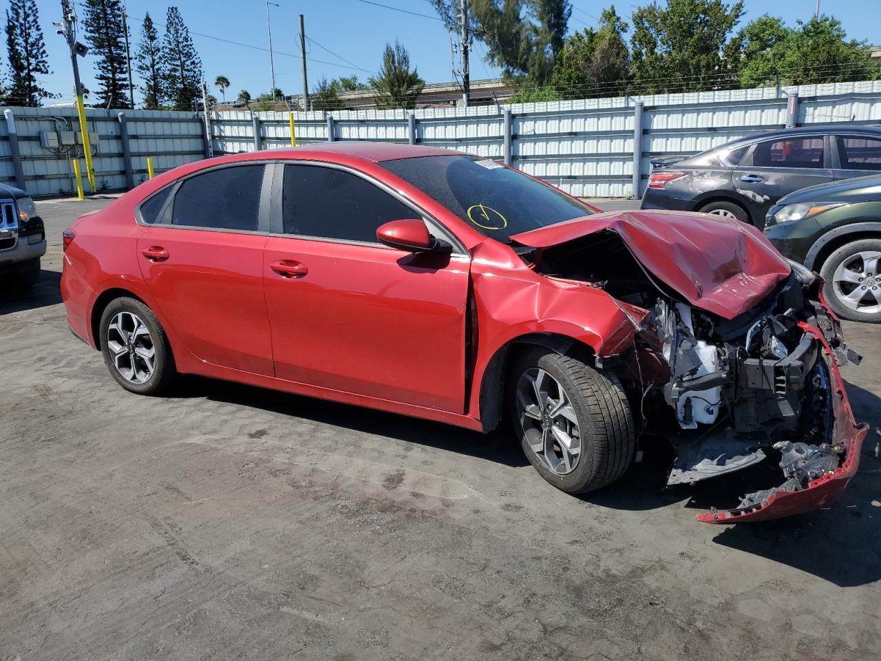 2020 KIA Forte VIN 3KPF24AD3LE166375 Copart auction photo, front end damage thumbnail 4
