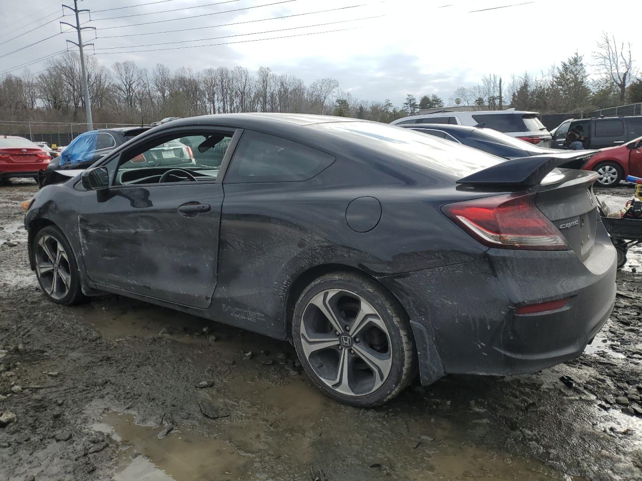 2015 Honda Civic VIN 2HGFG4A57FH707917 Copart auction photo, front end damage thumbnail 2