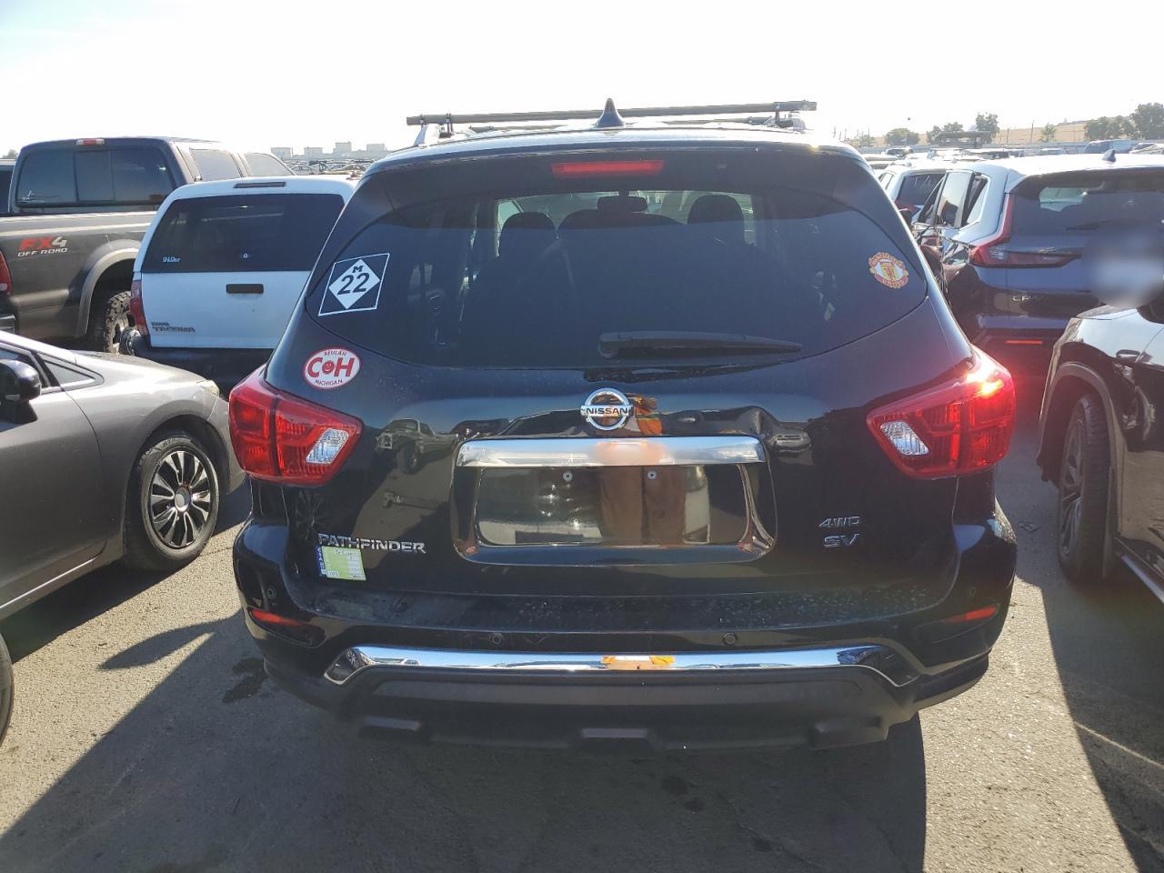 2020 Nissan Pathfinder VIN 5N1DR2BM2LC580532 Copart auction photo, front end / side damage thumbnail 6