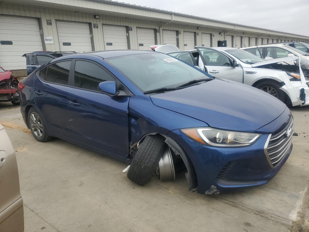 2017 Hyundai Elantra VIN 5NPD84LF6HH150890 Copart auction photo, side damage thumbnail 4