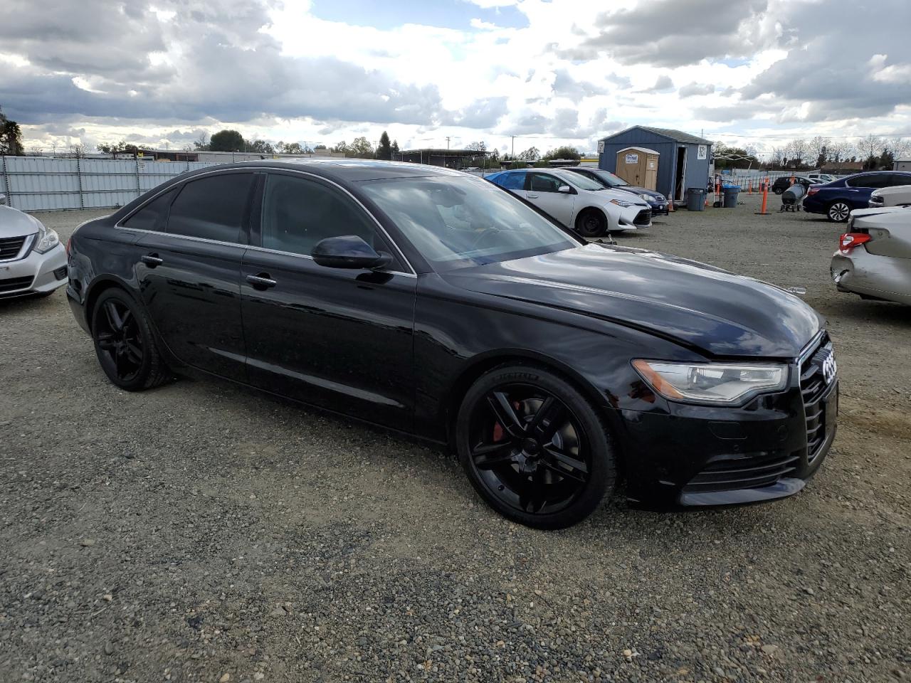 2015 Audi A6 VIN WAUGFAFC3FN036133 Copart auction photo, front end / side damage thumbnail 4