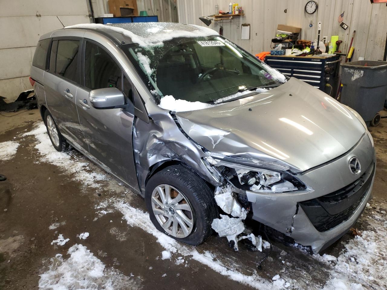 2013 Mazda 5 VIN JM1CW2BL8D0154637 Copart auction photo, side / minor dent/scratches damage thumbnail 4