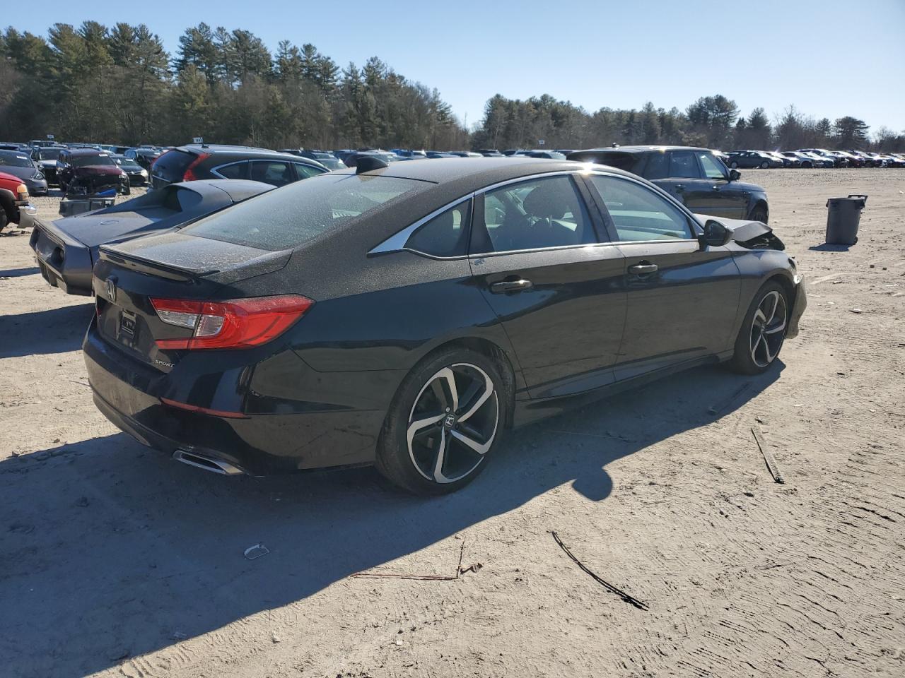 2022 Honda Accord VIN 1HGCV1F35NA063720 Copart auction photo, front end / minor dent/scratches damage thumbnail 3