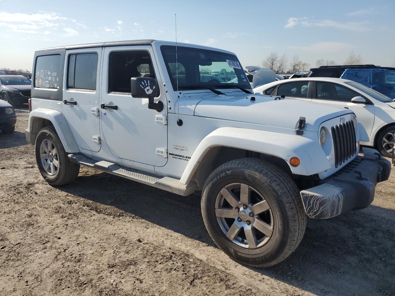 2013 Jeep Wrangler VIN 1C4BJWEG5DL610382 Copart auction photo, vandalism / minor dent/scratches damage thumbnail 4