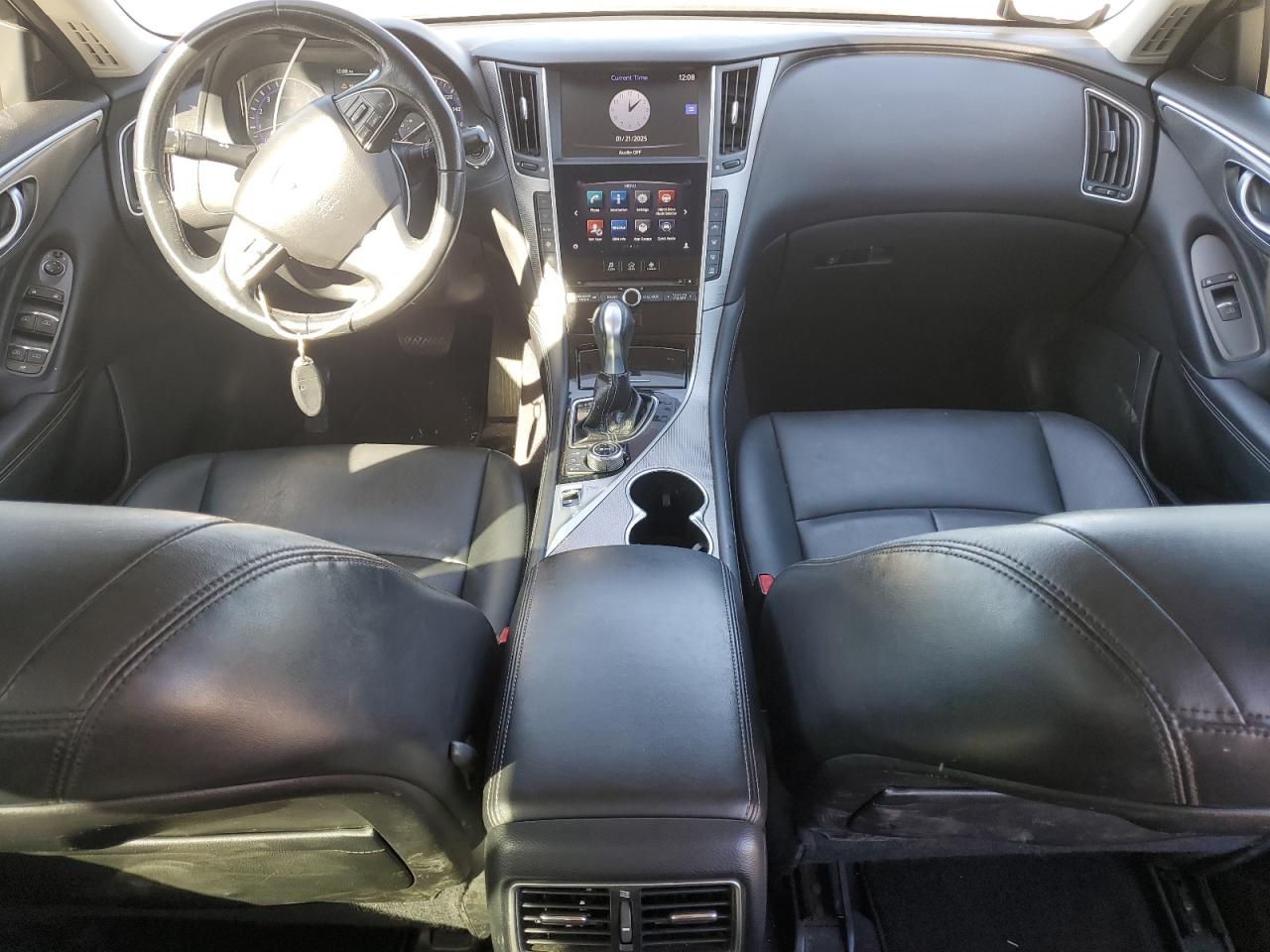 2015 Infiniti Q50 VIN JN1BV7AP7FM353614 Copart auction photo, rear end / side damage thumbnail 8