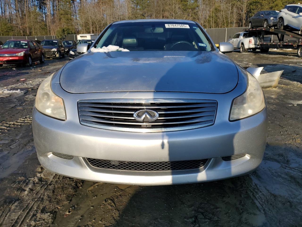 2007 Infiniti G VIN JNKBV61E17M728466 Copart auction photo, rear end damage thumbnail 5