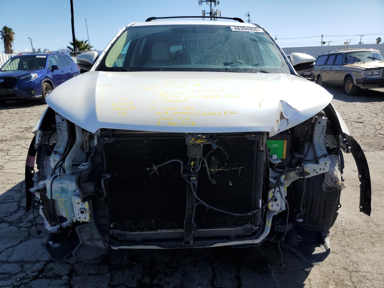 2015 Toyota Highlander VIN 5TDZKRFH0FS117604 Copart auction photo, front end / minor dent/scratches damage thumbnail 5