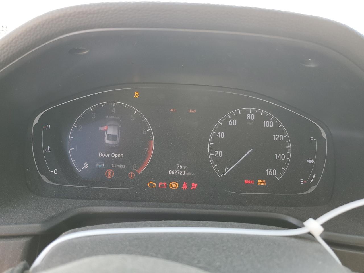 2019 Honda Accord VIN 1HGCV1F49KA028652 Copart auction photo, front end damage thumbnail 9