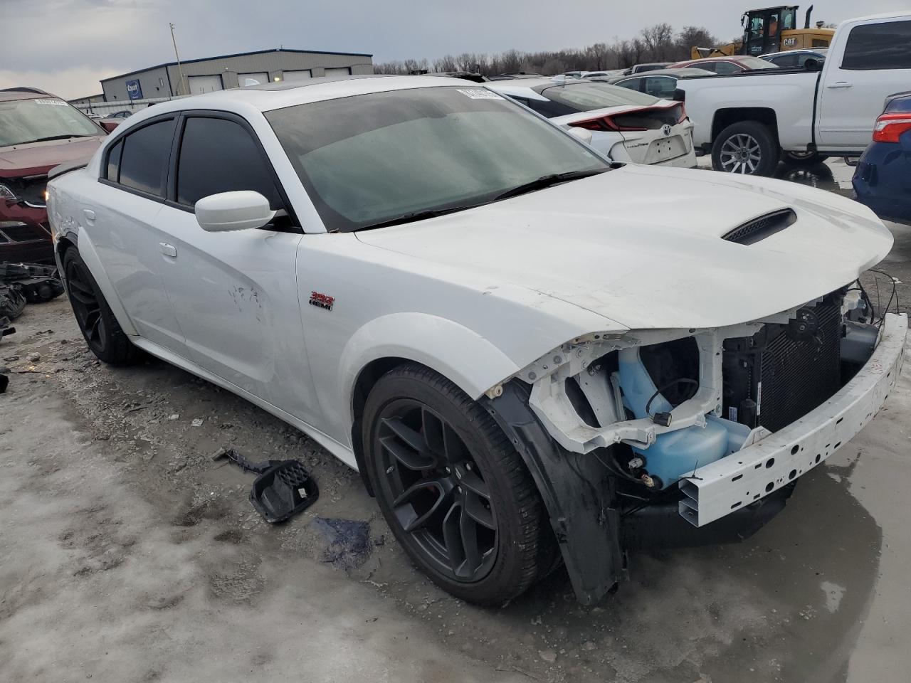 2021 Dodge Charger VIN 2C3CDXGJ6MH522811 Copart auction photo, front end / rear end damage thumbnail 4