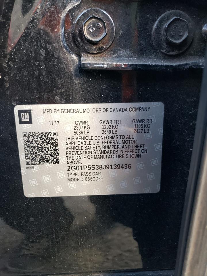 2018 Cadillac XTS VIN 2G61P5S38J9139436 Copart auction photo, front end / mechanical damage thumbnail 12