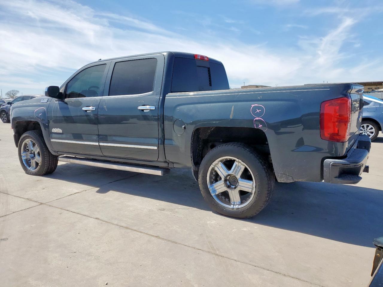 2018 Chevrolet Silverado VIN 3GCUKTEC9JG100028 Copart auction photo, front end / side damage thumbnail 2