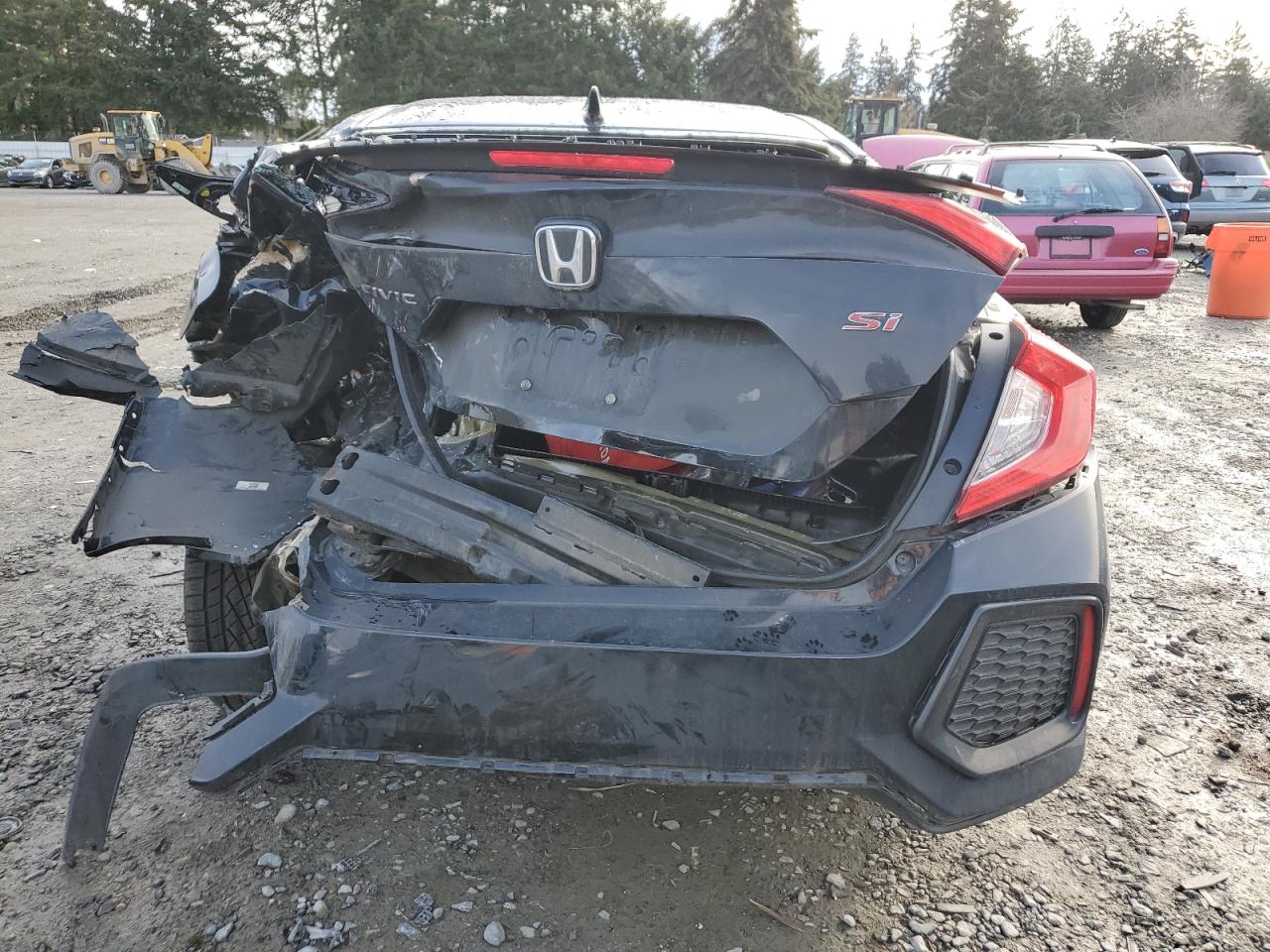 2017 Honda Civic VIN 2HGFC1E58HH702409 Copart auction photo, rear end / side damage thumbnail 6