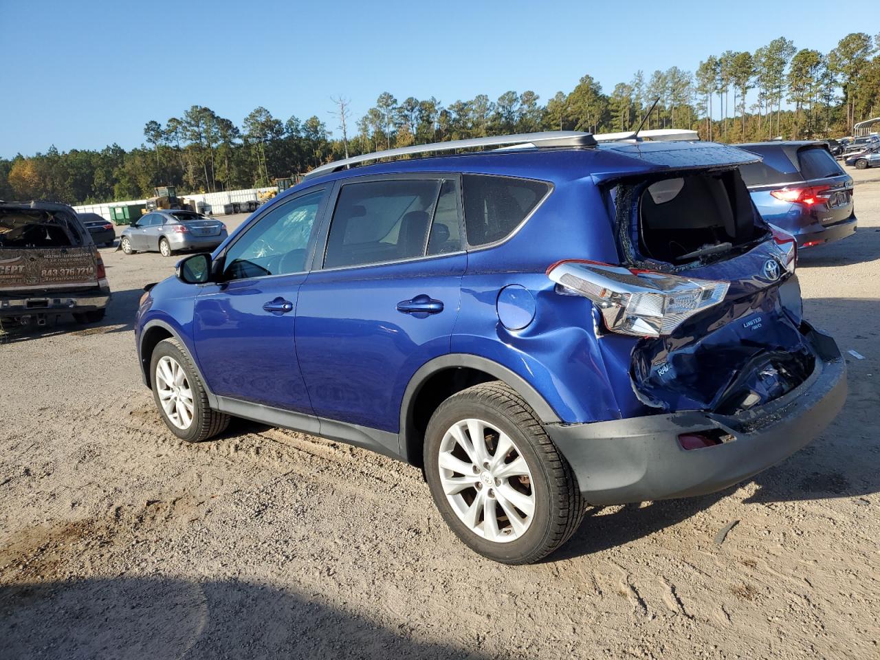 2015 Toyota RAV 4 VIN 2T3DFREV6FW284442 Copart auction photo, rear end damage thumbnail 2