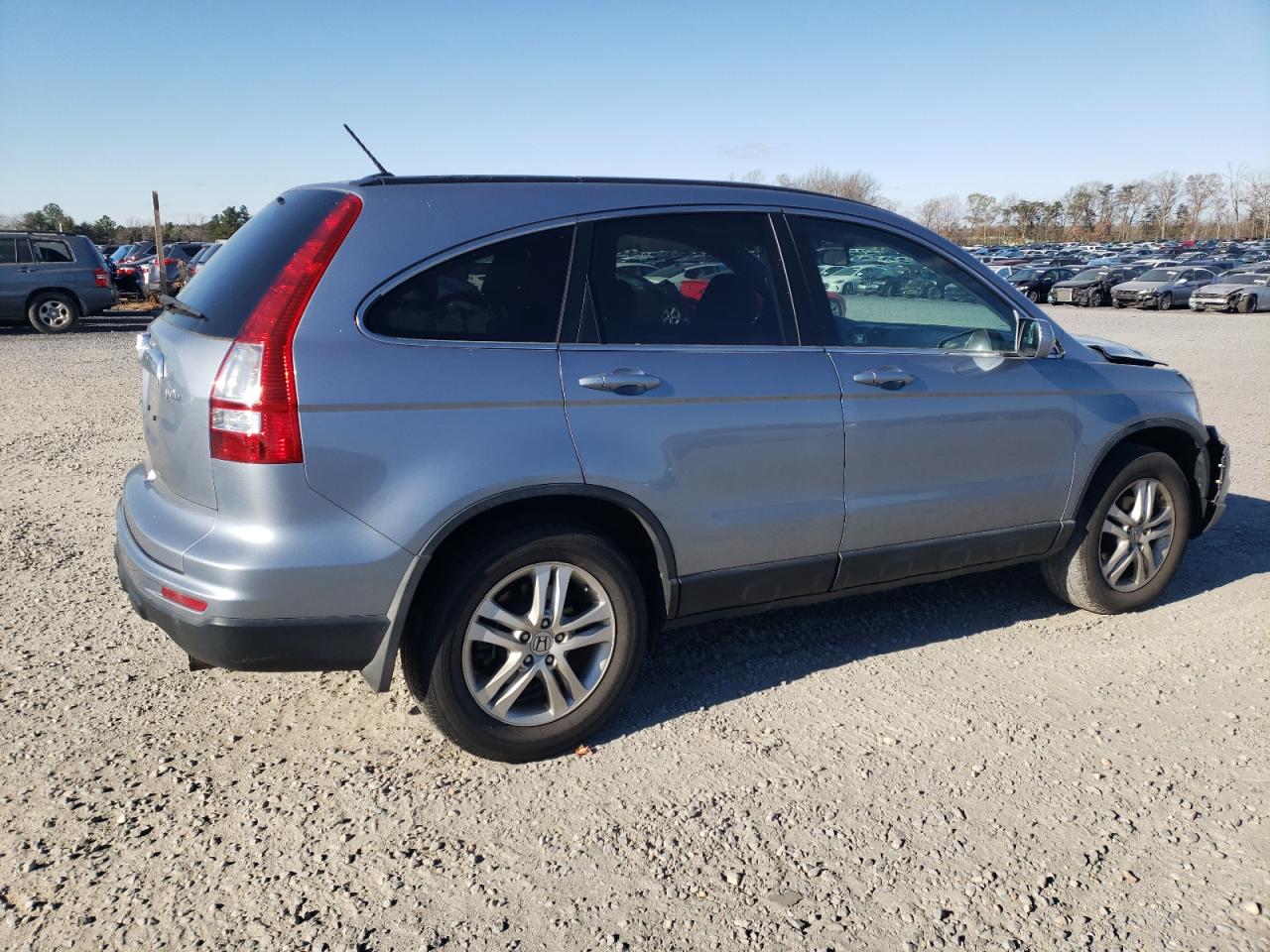 2011 Honda CR-V VIN 5J6RE4H74BL107369 Copart auction photo, front end / frame damage damage thumbnail 3