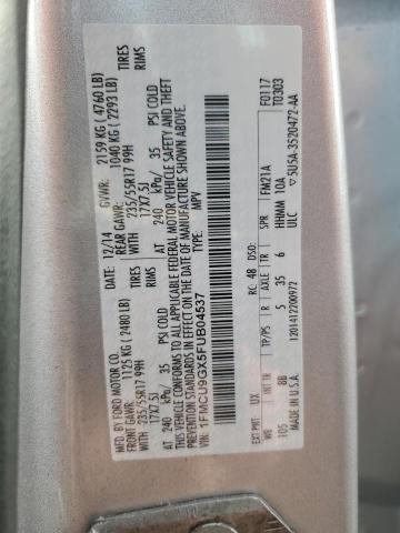 2015 Ford Escape VIN 1FMCU9GX5FUB04537 Copart auction photo, mechanical damage thumbnail 13