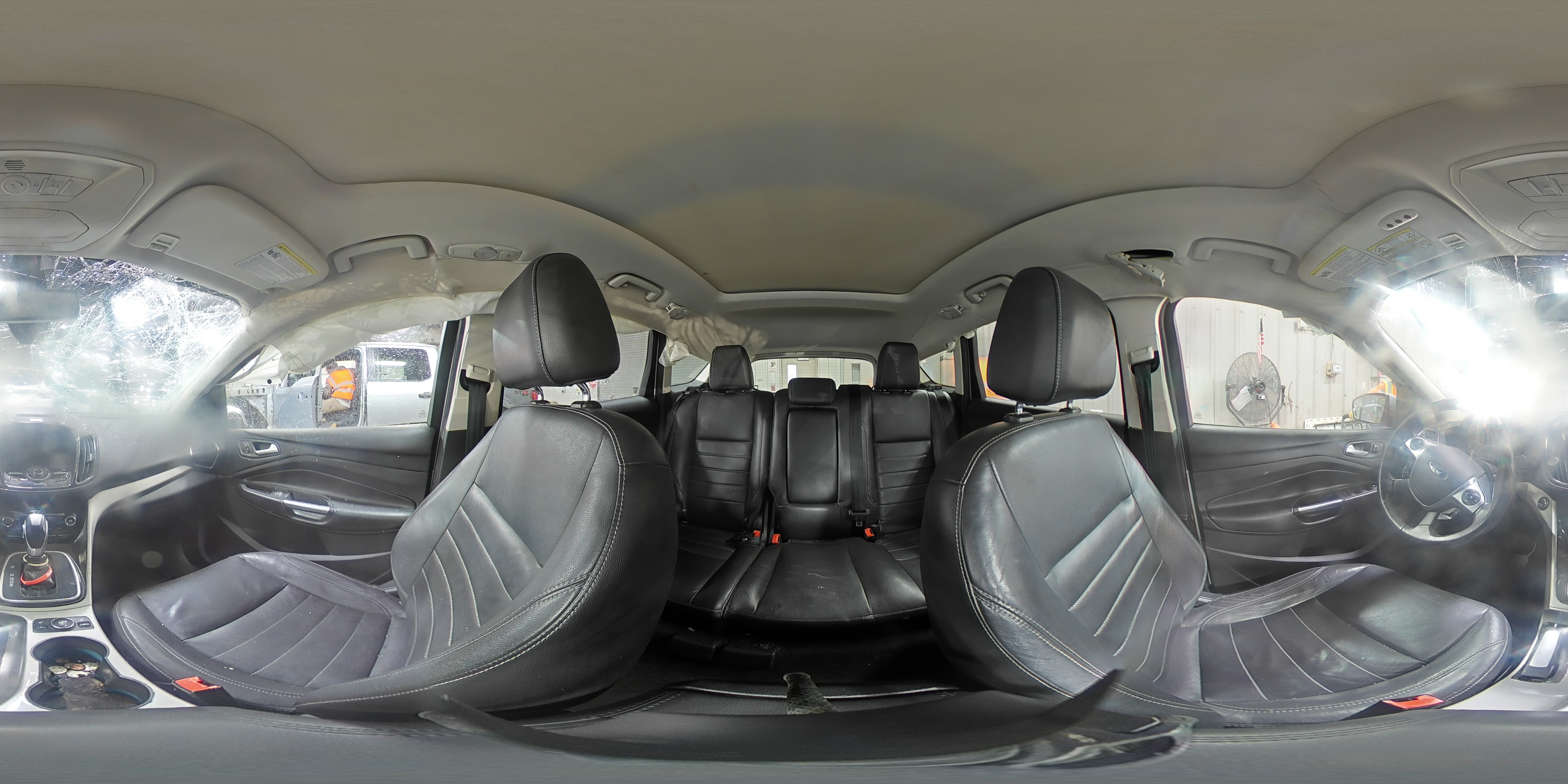 2013 Ford Escape VIN 1FMCU0HX6DUA99372 Copart auction photo, rollover damage thumbnail 15