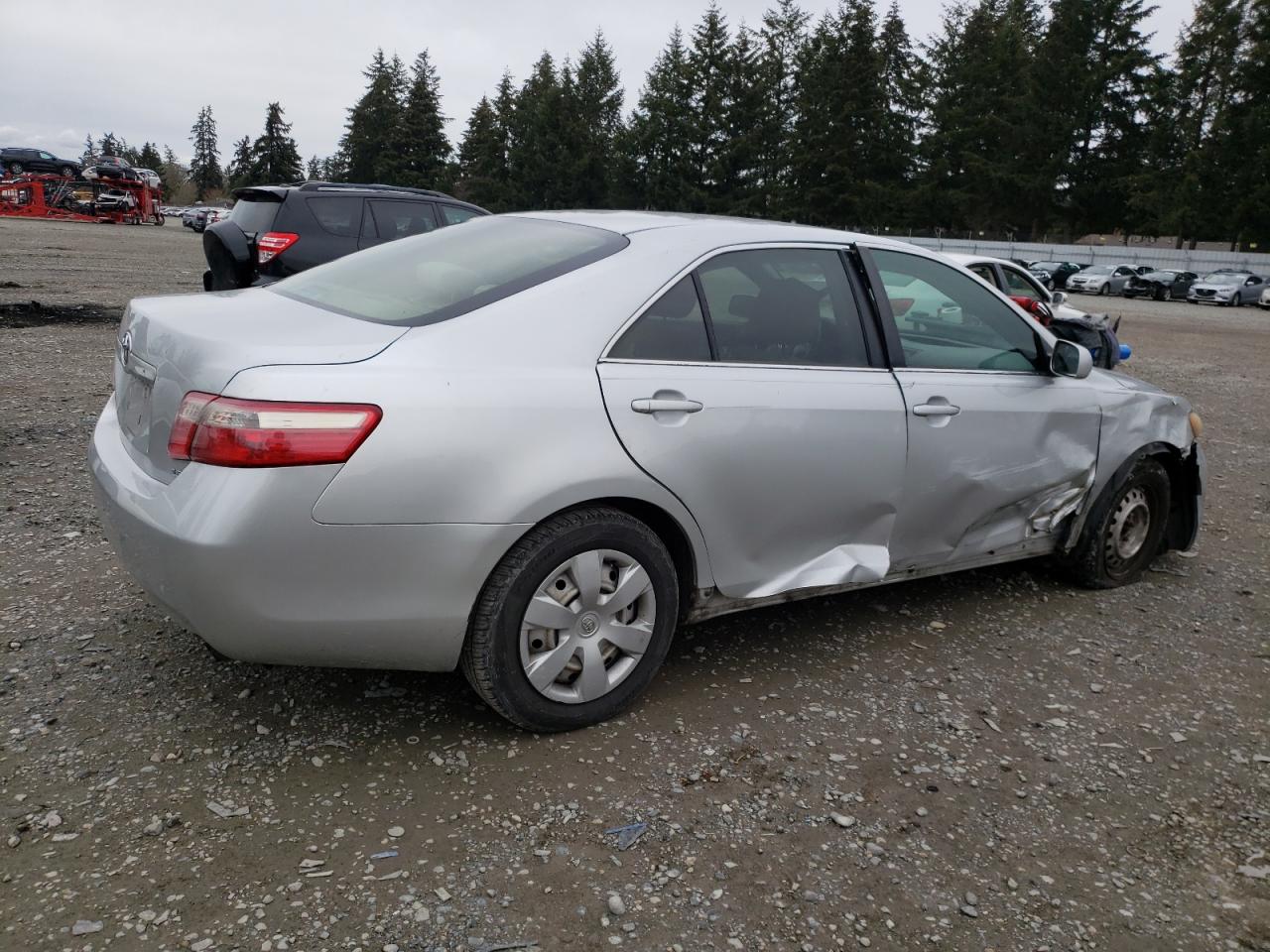 2007 Toyota Camry VIN 4T1BE46K17U182655 Copart auction photo, front end / side damage thumbnail 3