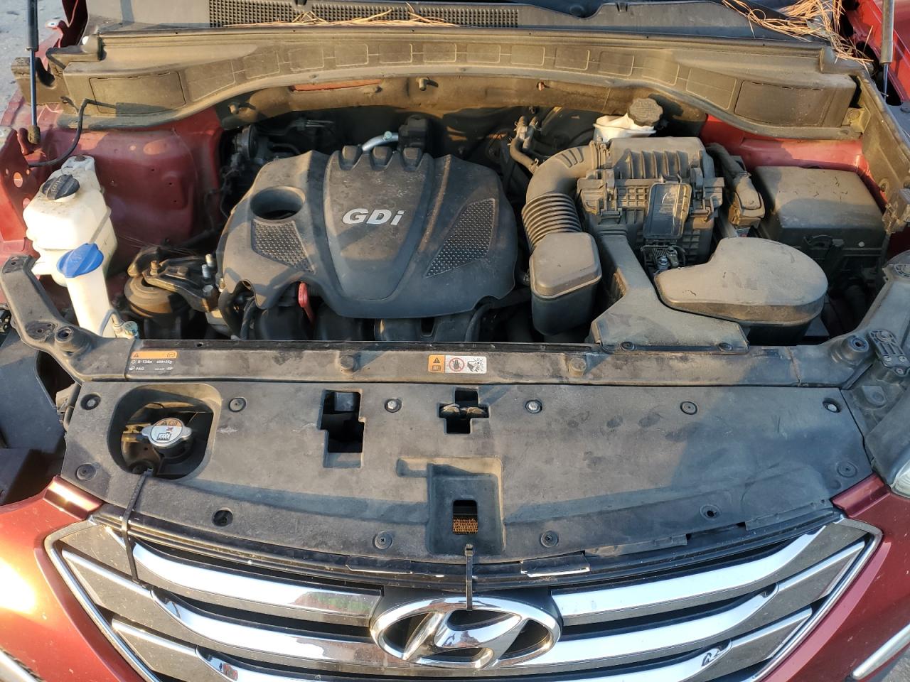 2013 Hyundai Santa Fe VIN 5XYZU3LB2DG028781 Copart auction photo, all over damage thumbnail 12
