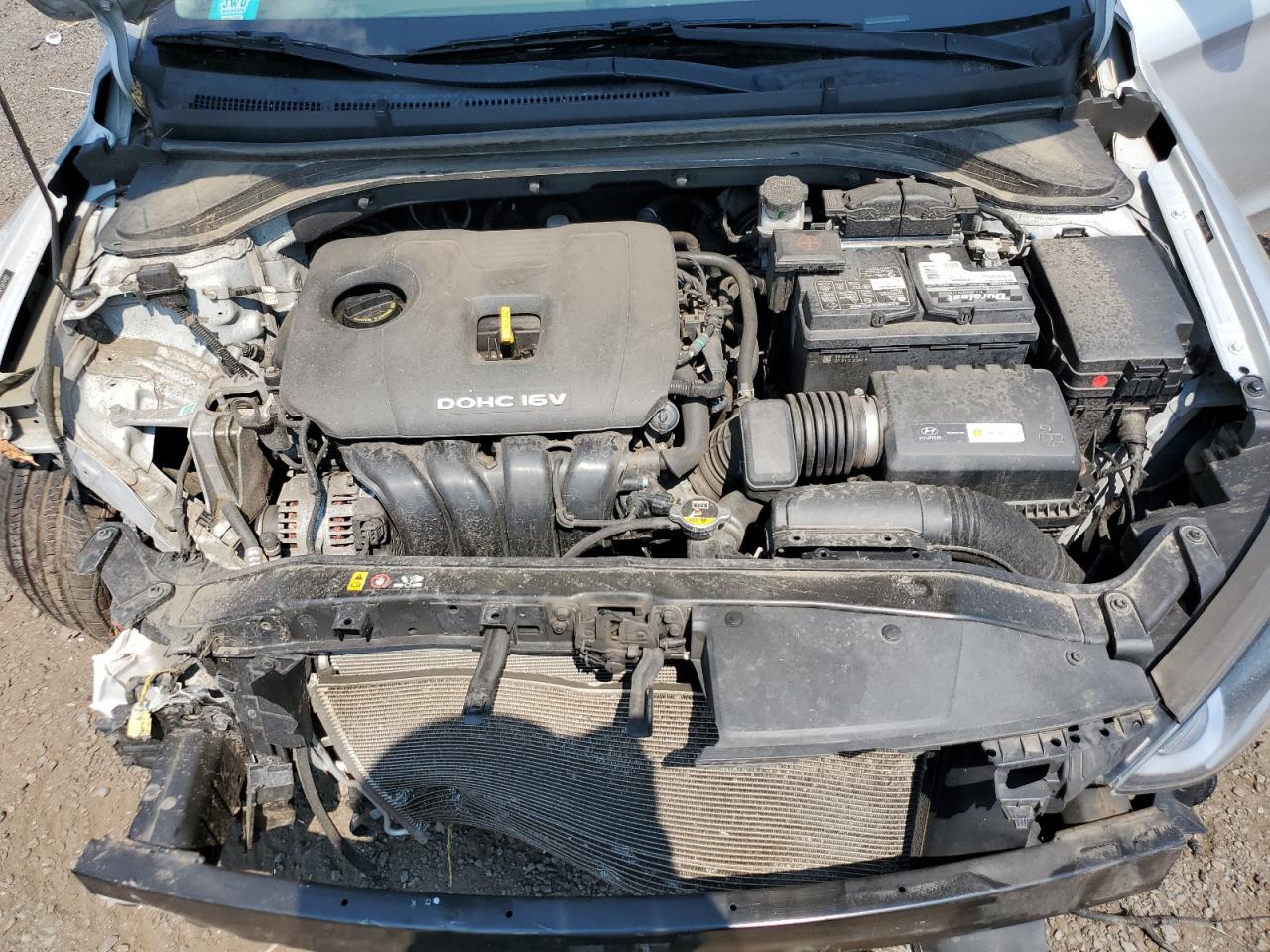 2018 Hyundai Elantra VIN 5NPD84LF2JH344967 Copart auction photo, front end / side damage thumbnail 12