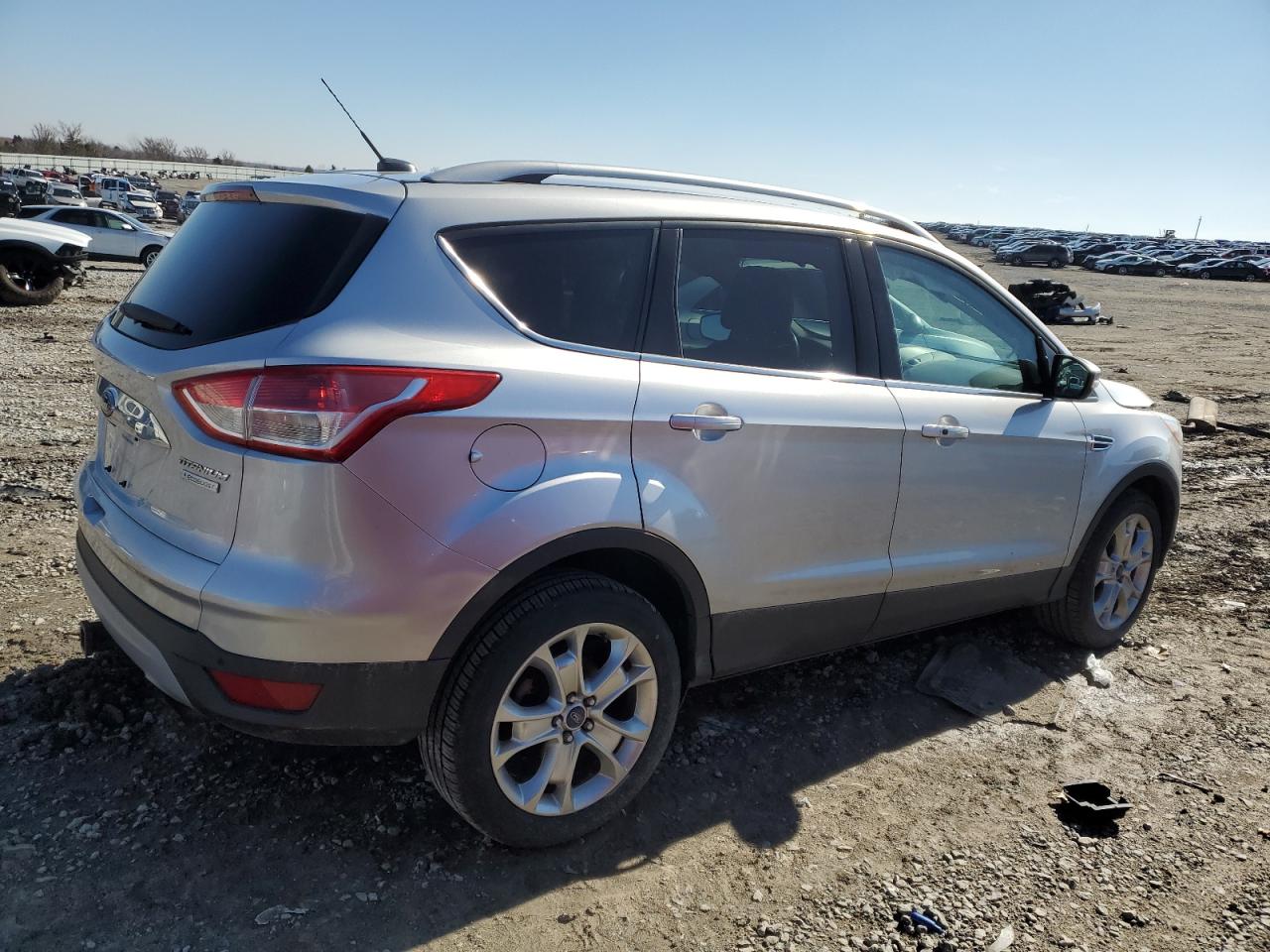 2014 Ford Escape VIN 1FMCU0J9XEUD64999 Copart auction photo, side damage thumbnail 3