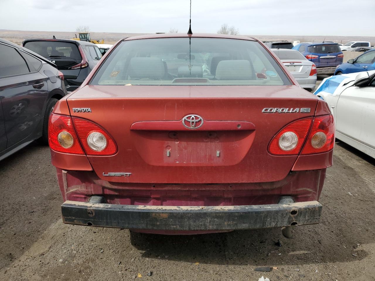 2006 Toyota Corolla VIN 2T1BR32E56C619474 Copart auction photo, rear end / side damage thumbnail 6