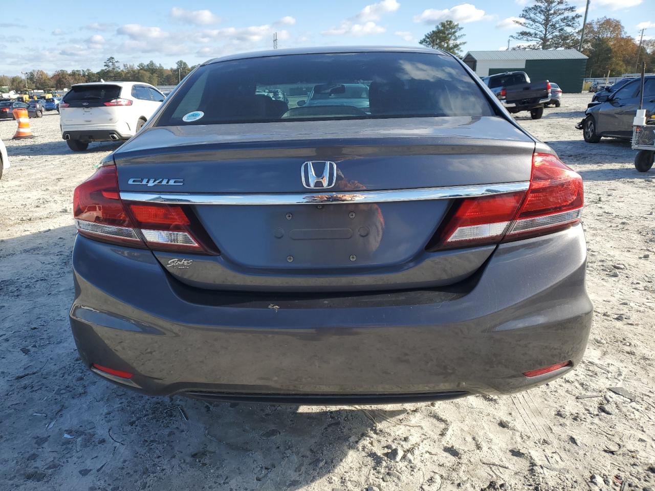 2015 Honda Civic VIN 2HGFB2F58FH559451 Copart auction photo, side damage thumbnail 6