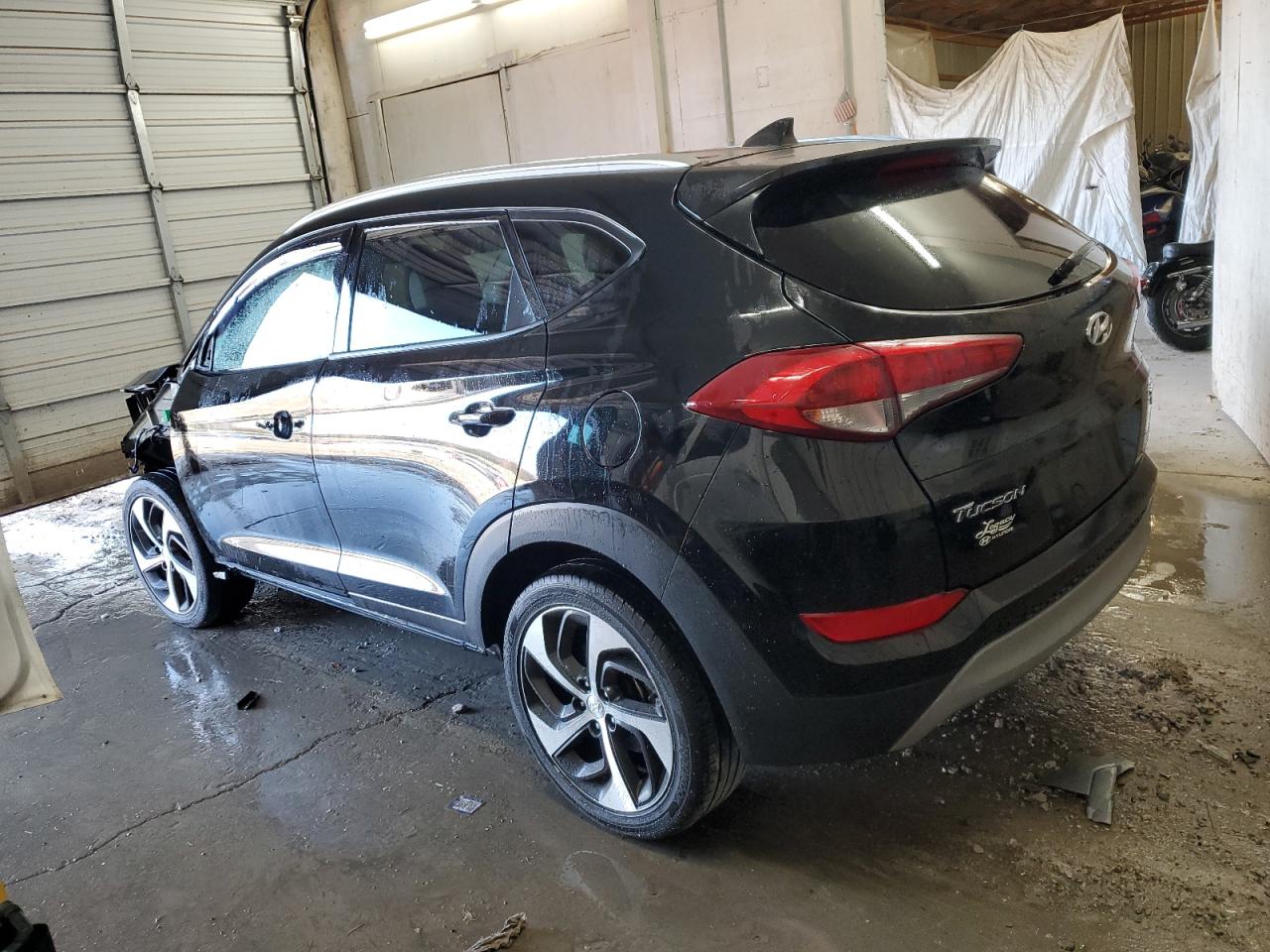 2018 Hyundai Tucson VIN KM8J3CAL8JU764822 Copart auction photo, front end / side damage thumbnail 2