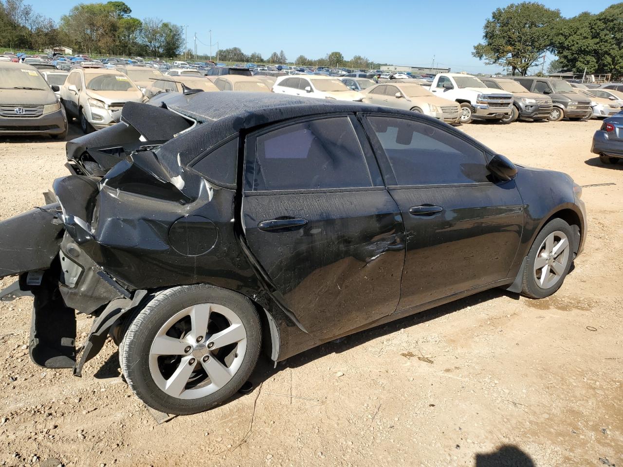 2016 Dodge Dart VIN 1C3CDFBB2GD750672 Copart auction photo, rear end / side damage thumbnail 3